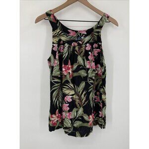 Hibiscus collection Hawaiian Tank Top Women XXL Floral Tropical Vacation Island